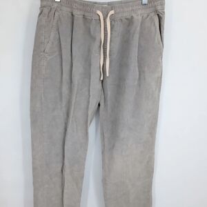 Bearbottom Men's Classic Corduroy Pants in Light Gray, Large, 32 Length